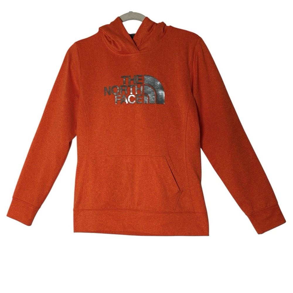 THE NORTH FACE Jacket Hooded Women's Small Orange Outdoor Cozy Athleisure